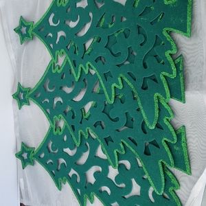 3 xmas decorative felt fabric Christmas tree